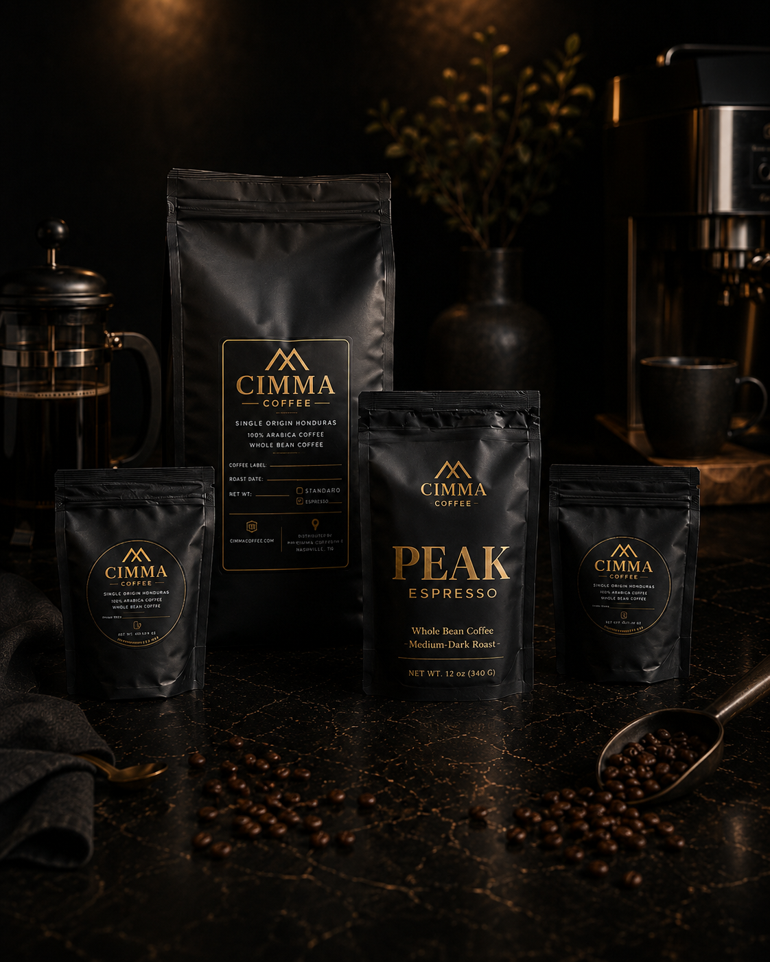 CIMMA Peak Espresso – 5 lb Whole Bean Coffee