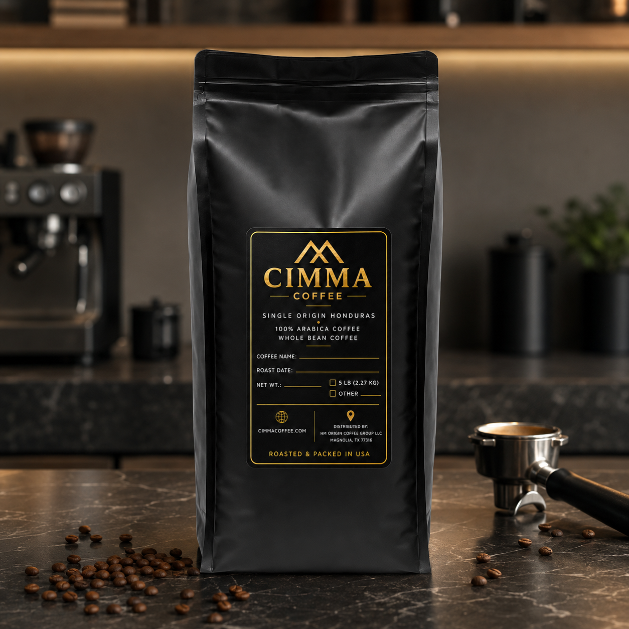 CIMMA Peak Espresso – 5 lb Whole Bean Coffee