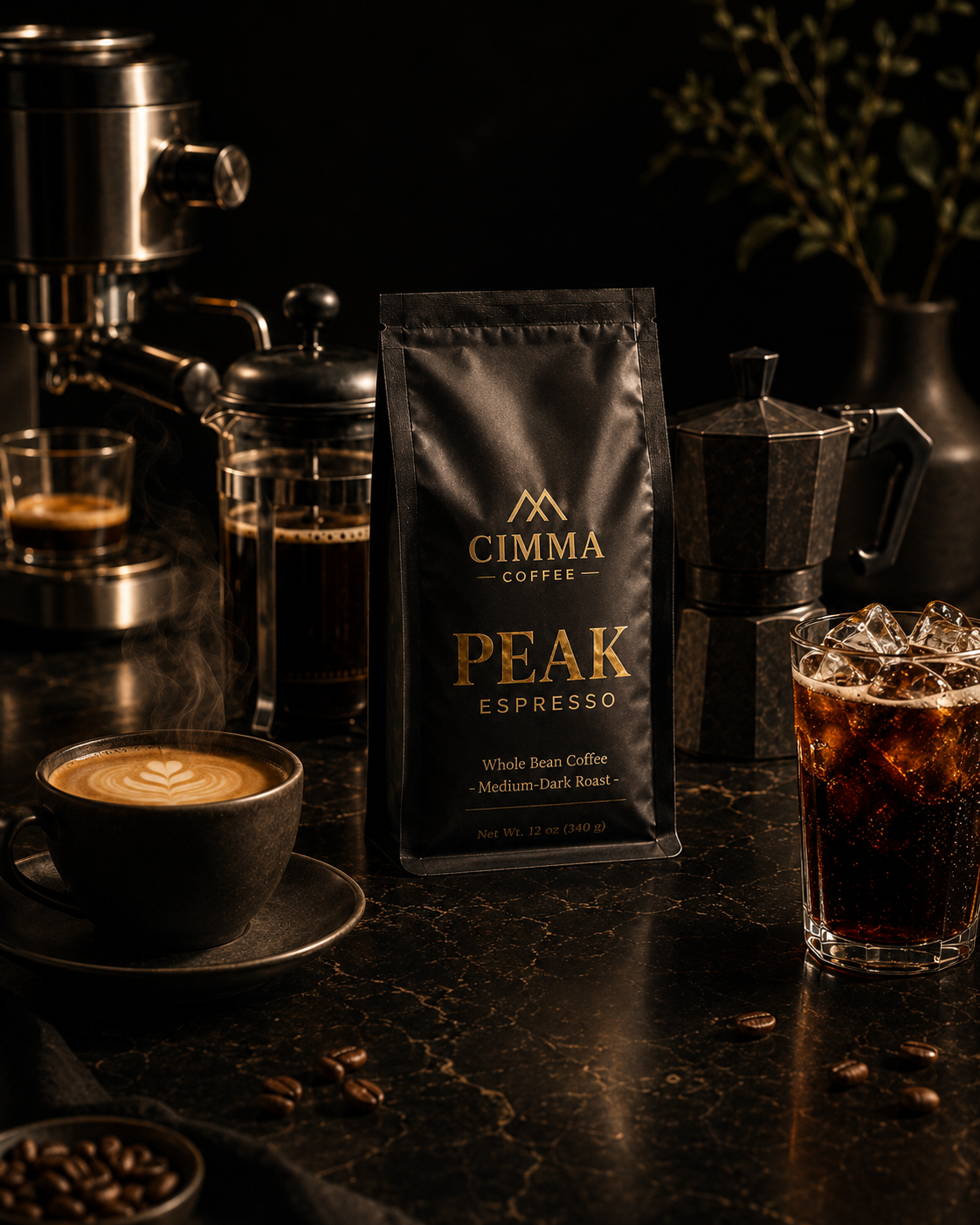 CIMMA Peak Espresso – 5 lb Whole Bean Coffee