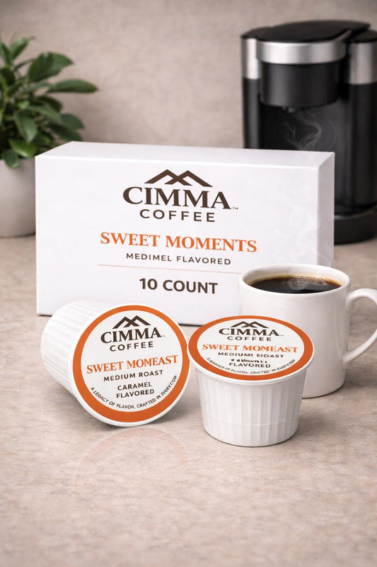CIMMA Coffee-Sweet Moments single Origin Coffee Pods-10 Count Single Serve Medium Roast.